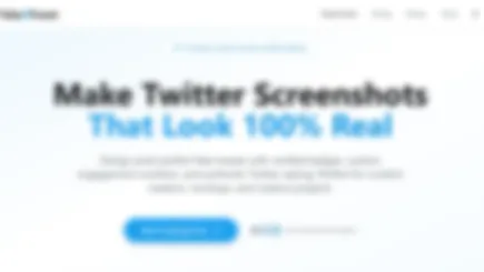 Twitter Screenshot & Tweet Mockup Generator