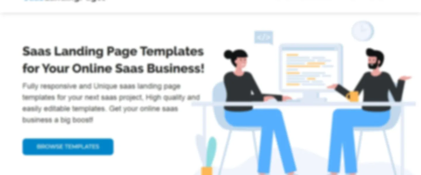 SaaS Landing Page Website