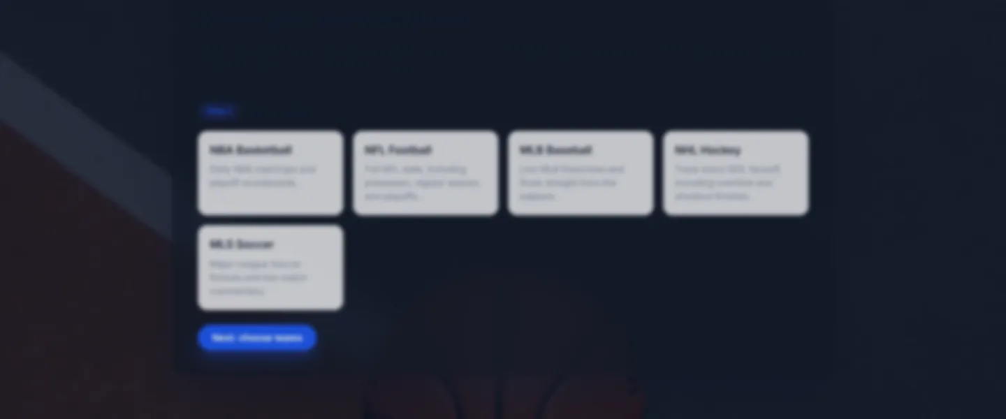 Sports Scores Informer