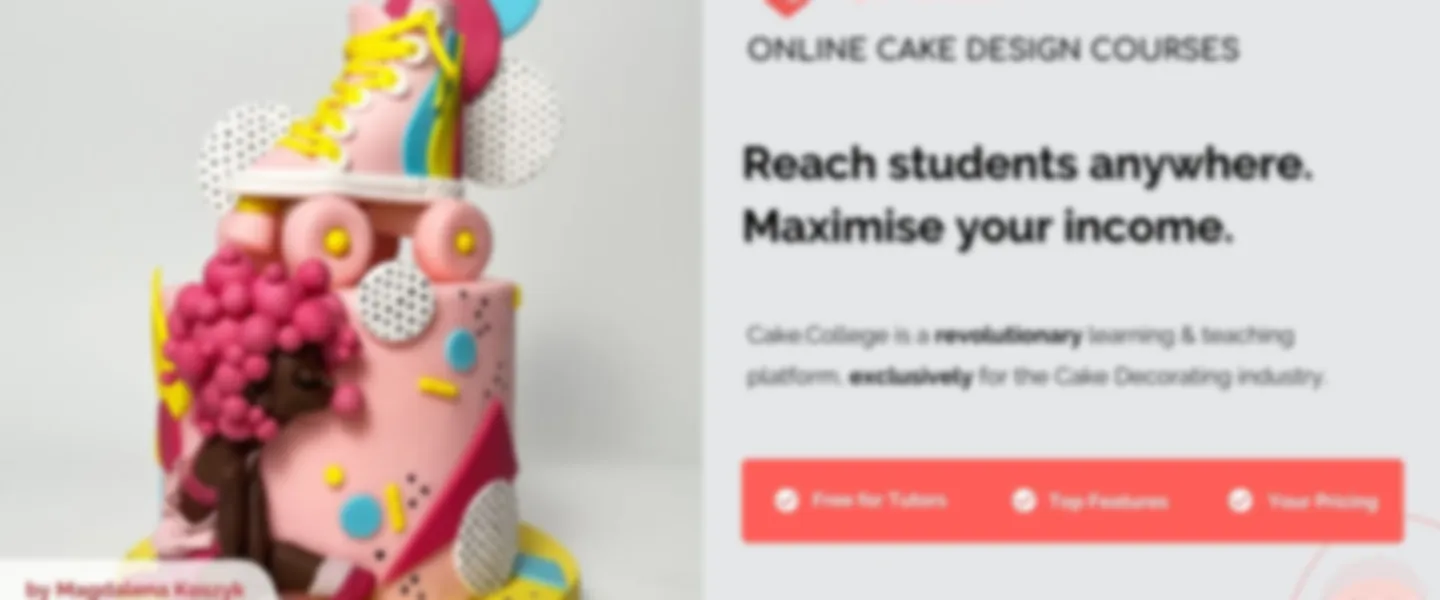 Online Learning & Teaching Platform for the Cake Decorating Industry