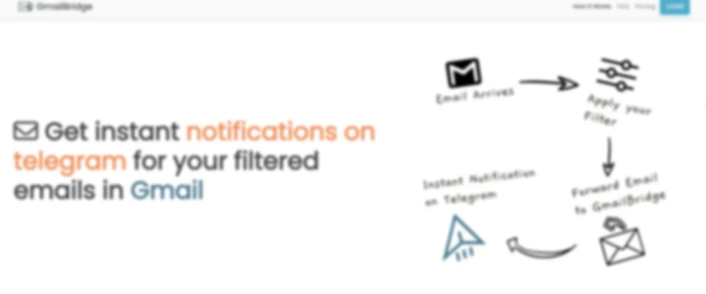 Telegram Notifications for Gmail Filters
