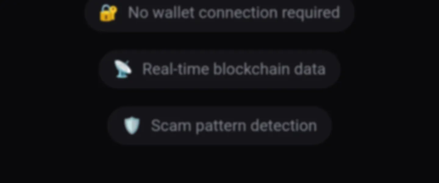 Screenshot of AI-Powered Multi-Chain Cryptocurrency Security Risk Assessment Platform