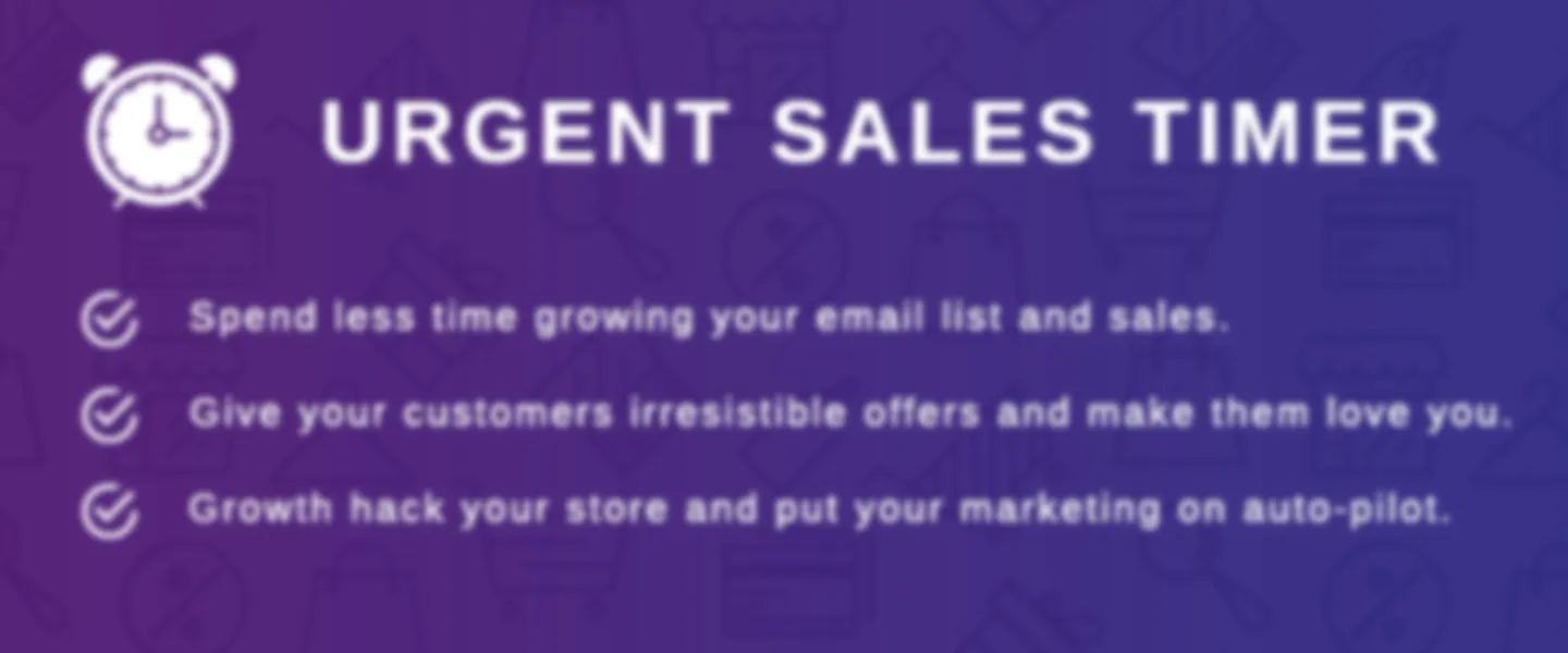 Urgent Sales Timer Shopify App