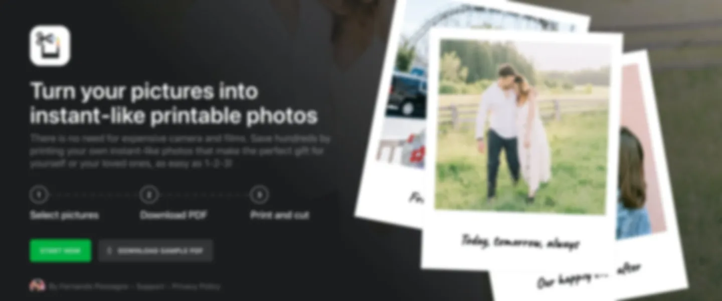 Instant-like Printable Photos