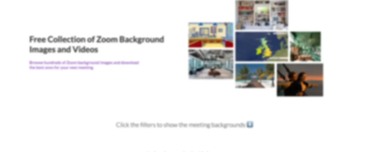 Zoom Background Image & Video Directory