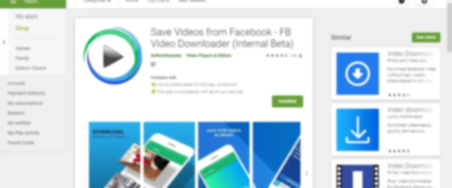 Video Downloader App for Facebook