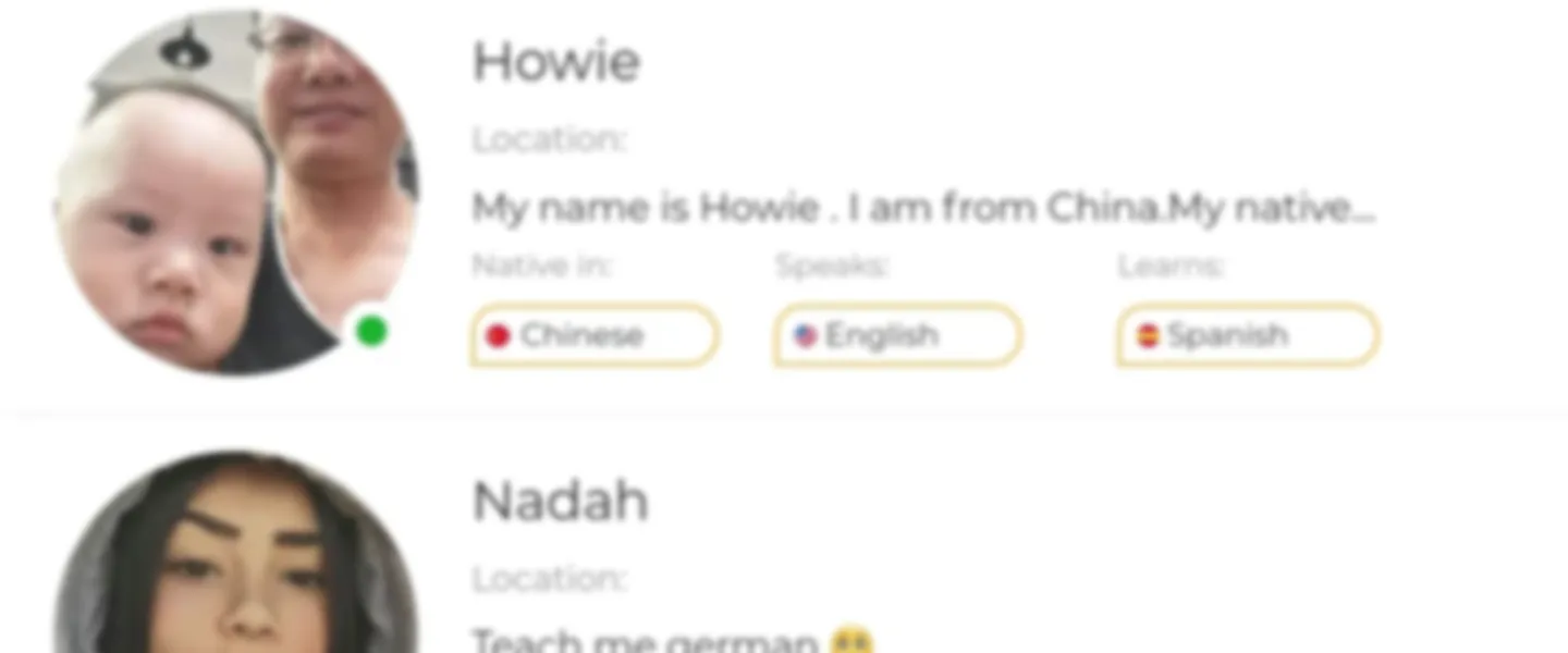 Free Language Exchange with Native Speakers 