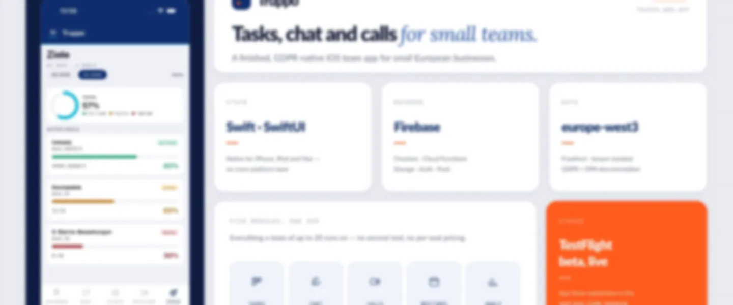 Screenshot of Truppo — Launch-Ready iOS & macOS Team App with Native CallKit Calls