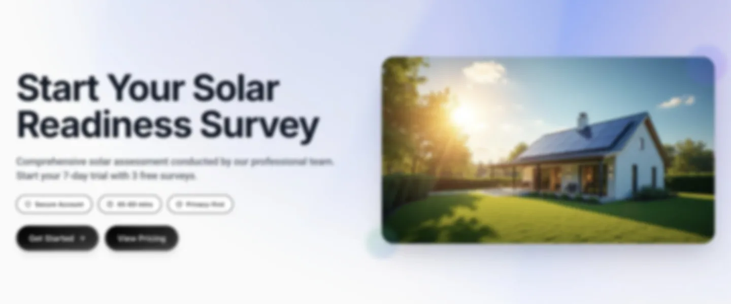 Screenshot of Digital Solar Surveying Platform for UK Installation Companies