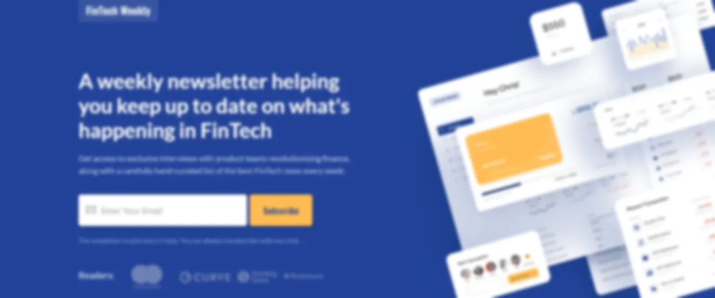 FinTech Executive Weekly Newsletter