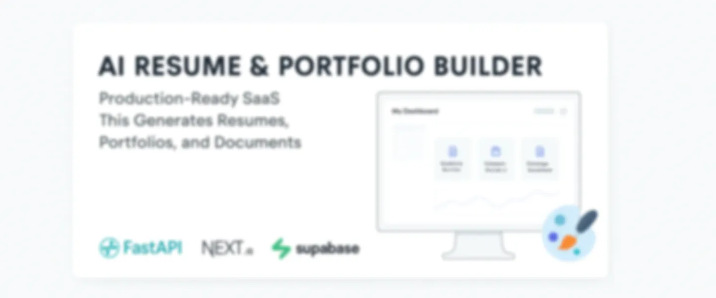 AI Resume & Portfolio Builder