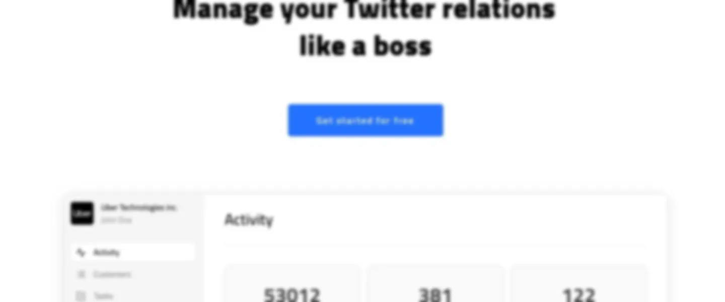 CRM for Your Twitter Inbox (SaaS)