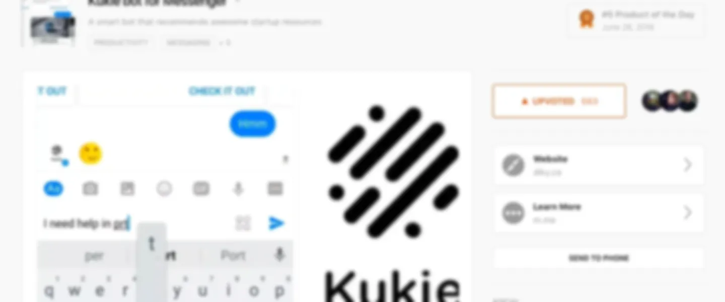 Kukie Bot for Messenger