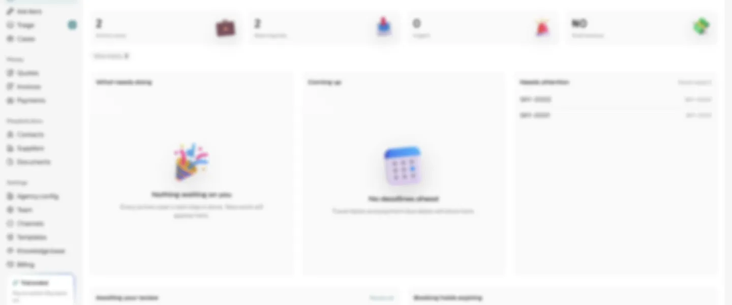 Screenshot of AI-Native Back Office Automation System for Travel Agencies