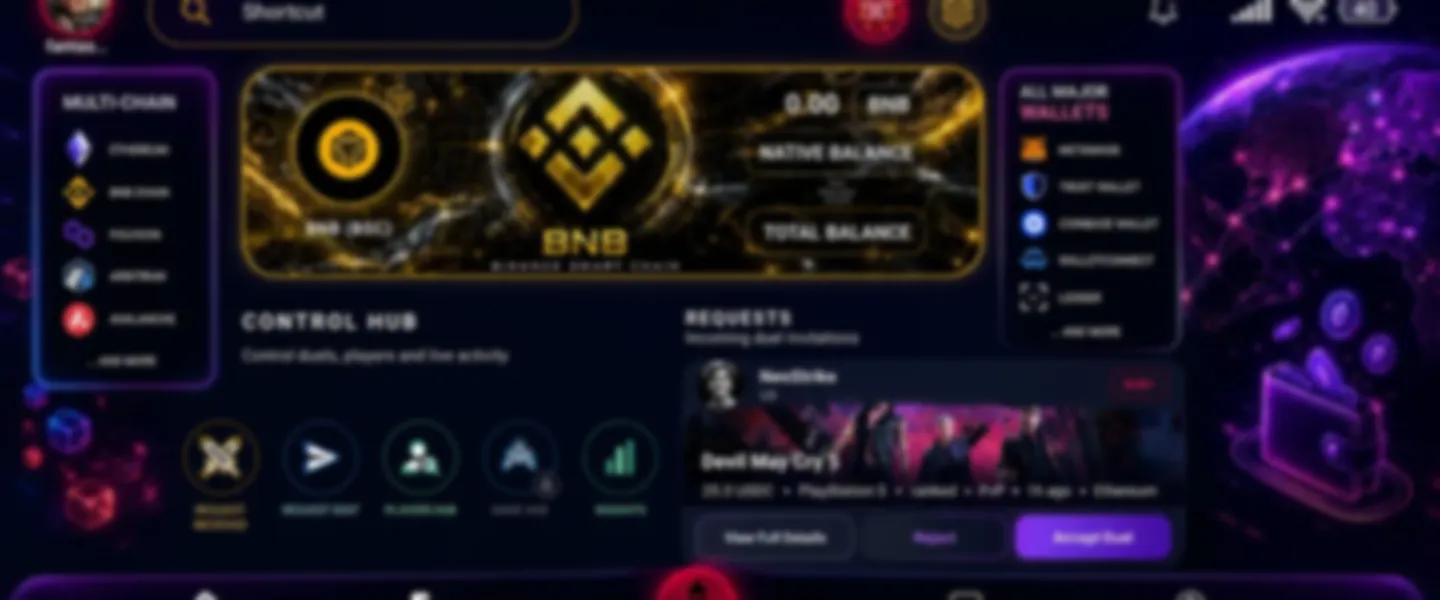 Screenshot of Multi-Chain Competitive Gaming Platform Ready for Launch
