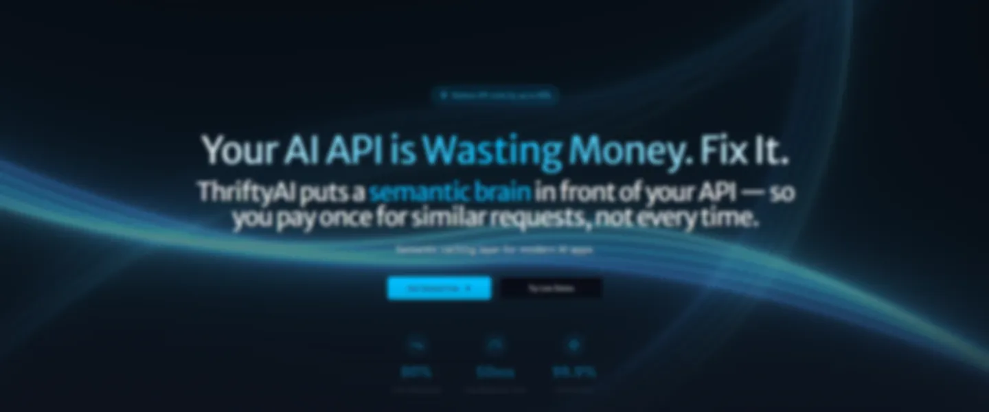 Screenshot of AI Gateway & Semantic Caching Platform with Multi-Provider Support