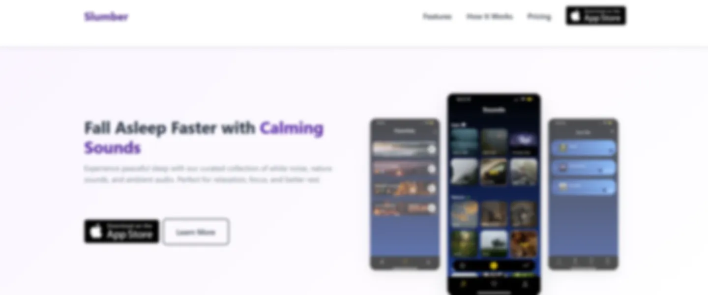 White Noise & Sleep iOS App