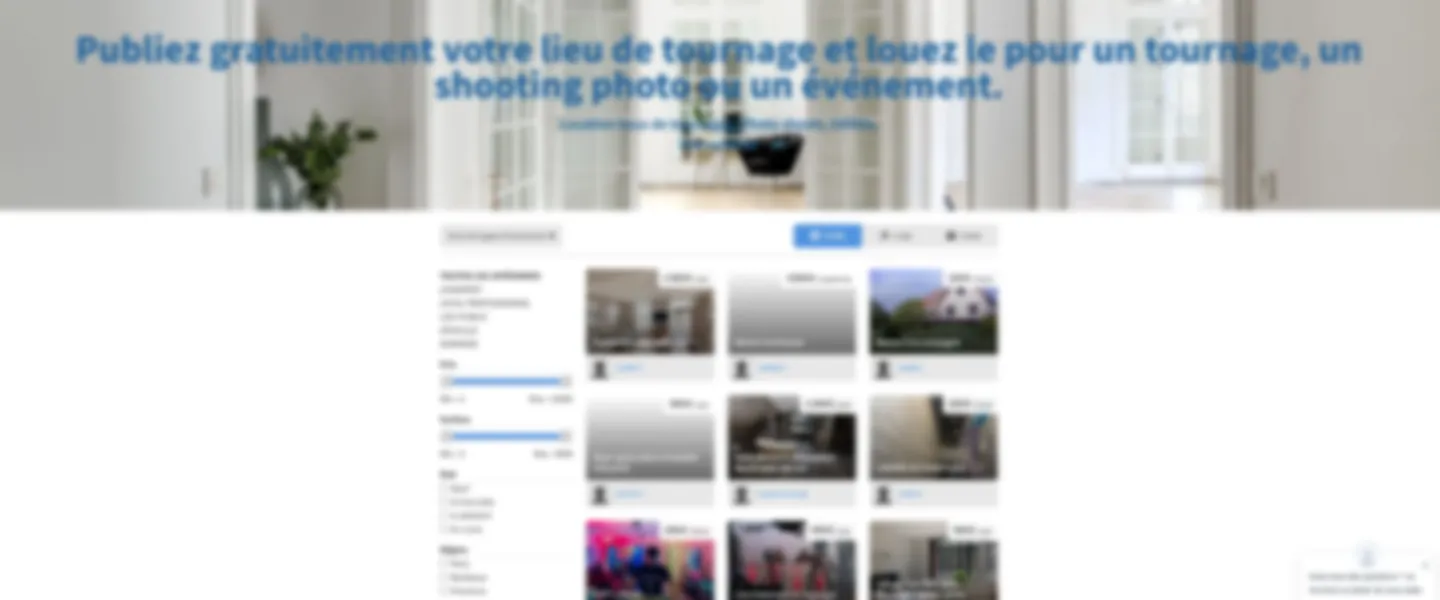 Film Location Rental Marketplace