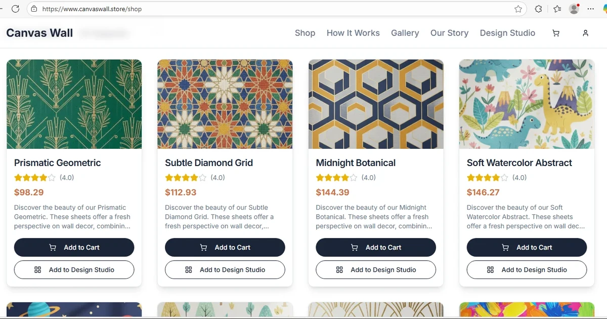 before and after ecommerce wall art