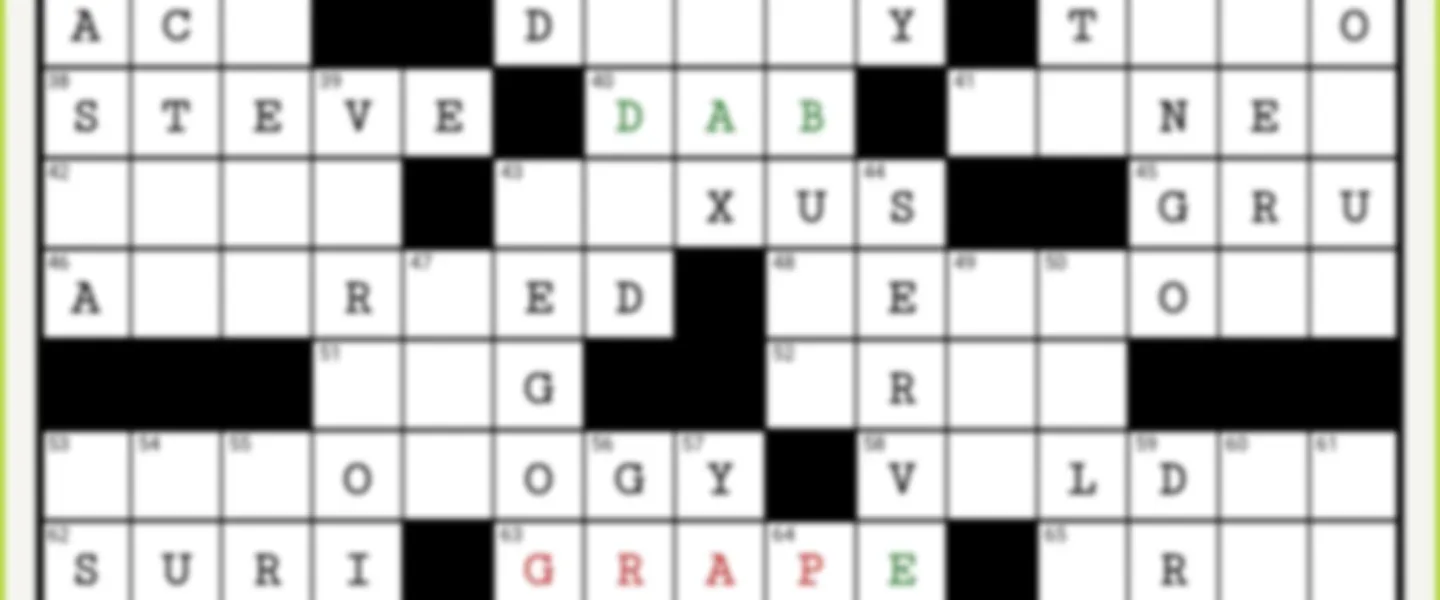Screenshot of AI Crossword Generation System with Complete Mobile App