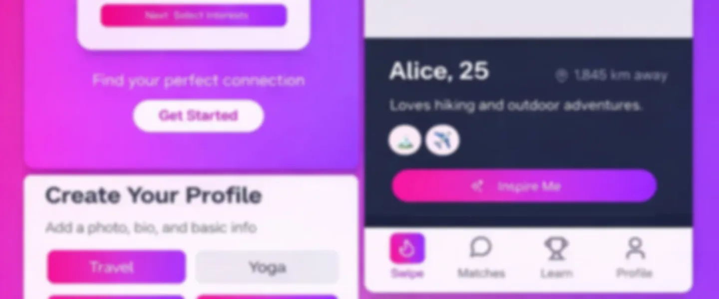 Screenshot of AI-Powered Dating Platform with Emerging Markets Focus