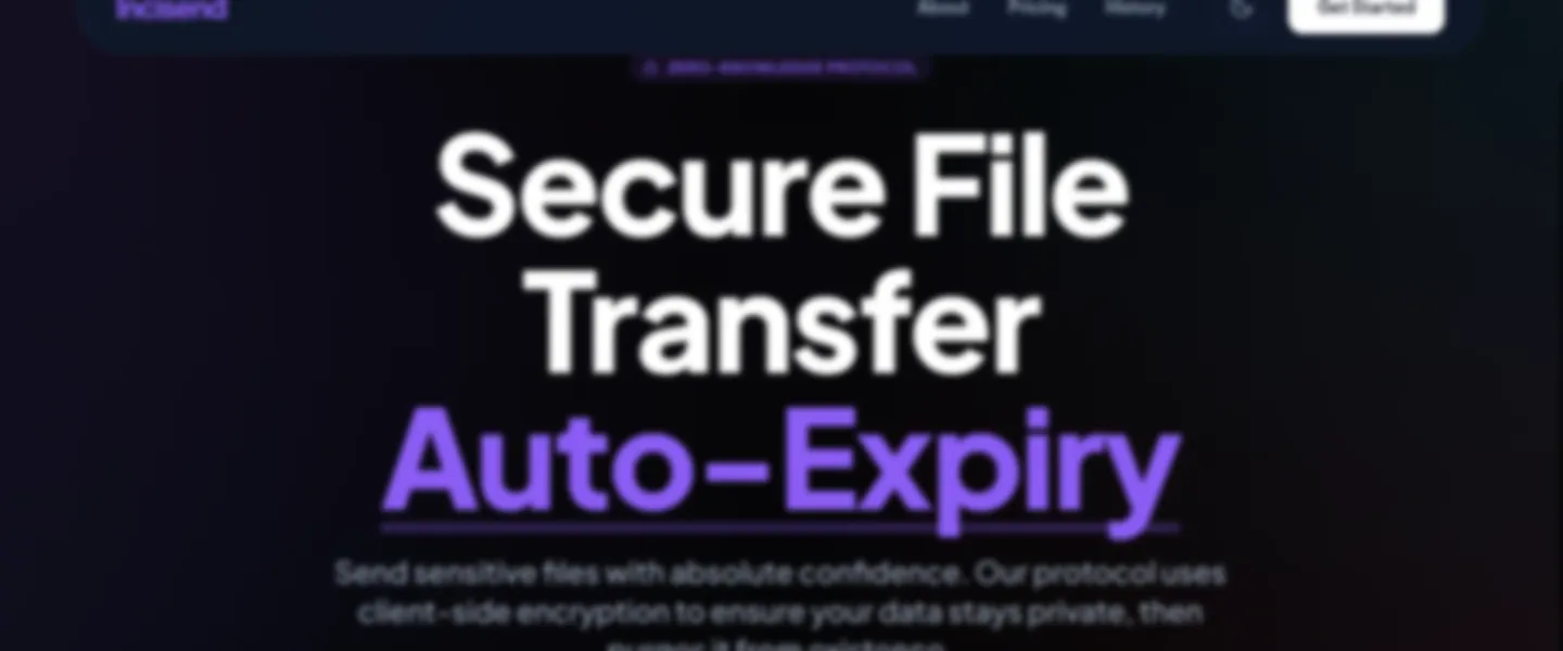 Screenshot of Production-Ready Encrypted File Transfer Platform with Full Source Code