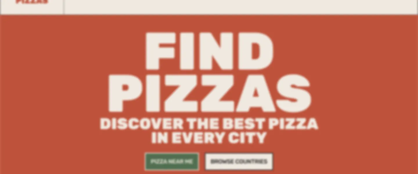 Pizza Shop Directory Platform