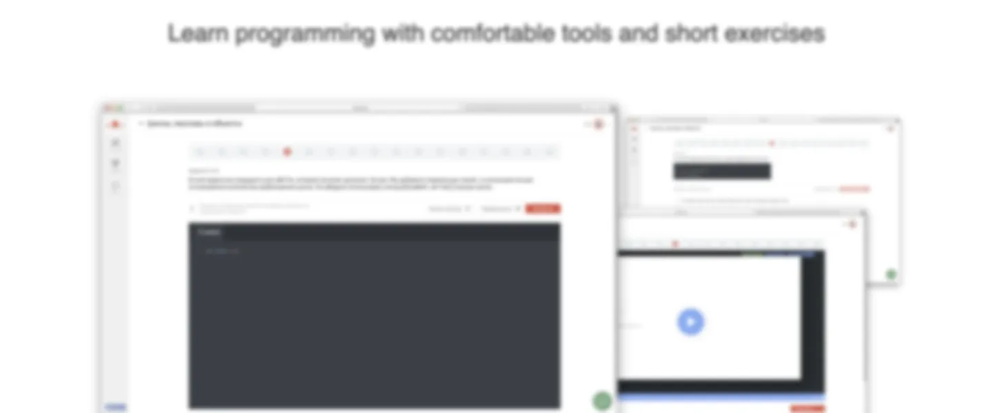 UI of LMS Platform to Learn Programming