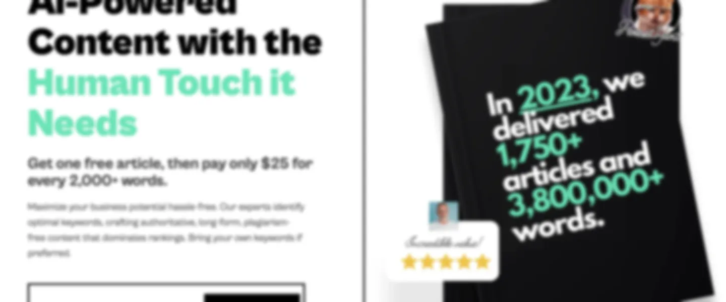 AI Productized Content Writing Service