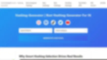 Instagram Hashtag Generator Tool Website