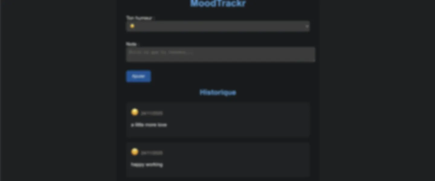 Mood Tracking PWA
