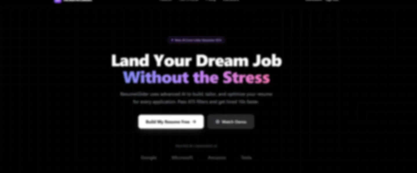 Screenshot of AI-Powered Resume Tailoring and Job Application Automation Platform
