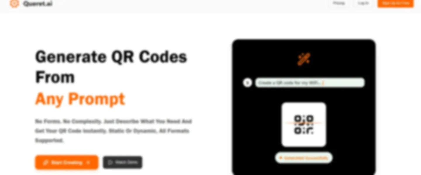 AI Prompt to QR Code Generator Web app