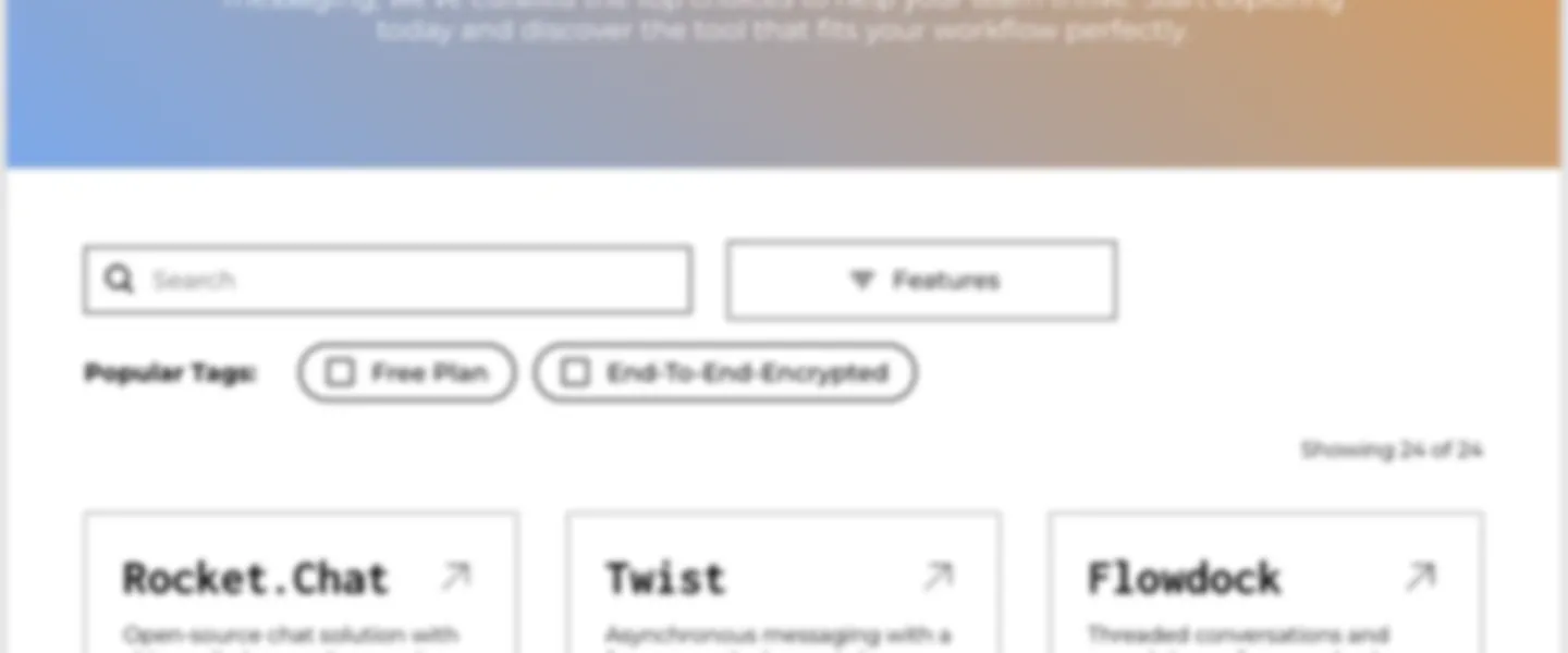 Screenshot of SEO-Optimized Team Chat Tool Discovery Directory