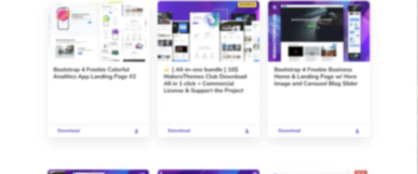 Boostrap Template Website