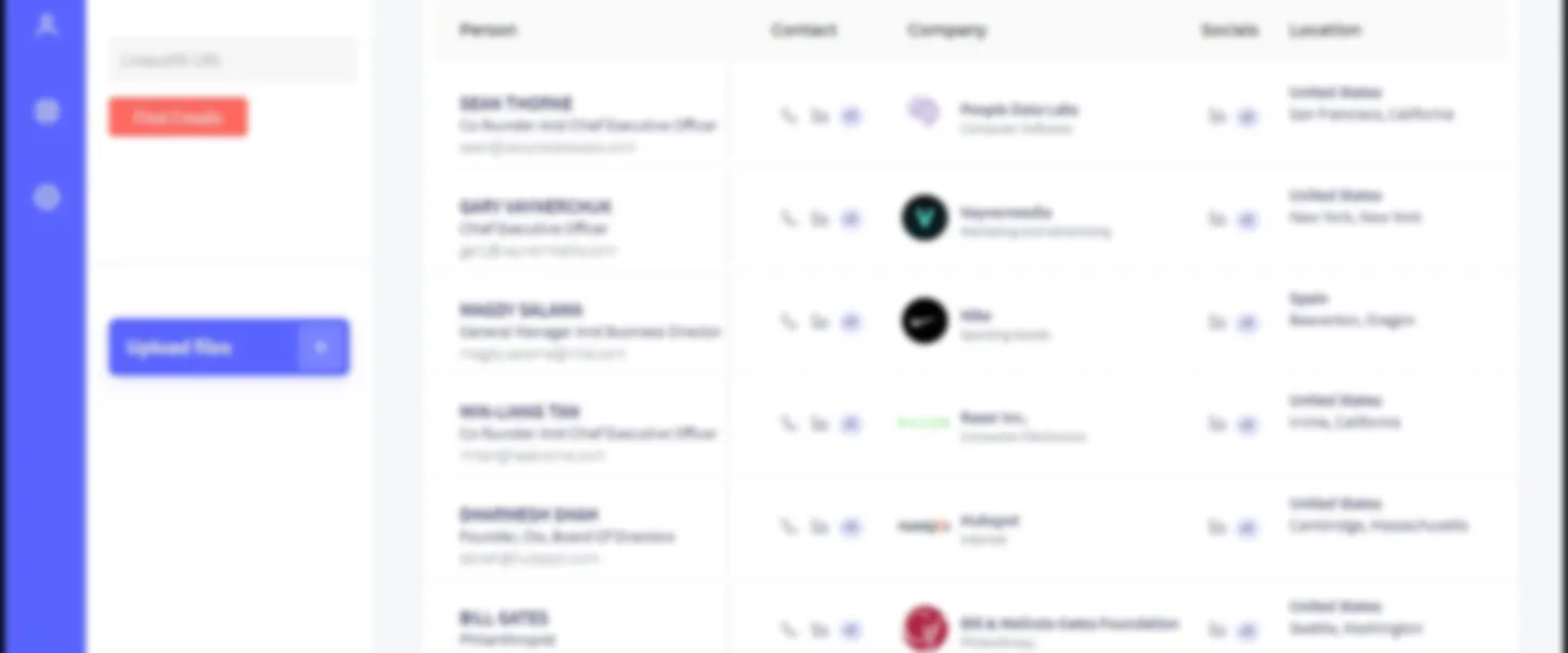 Screenshot of LinkedIn B2B Prospect Data Extraction Tool with Chrome Extension
