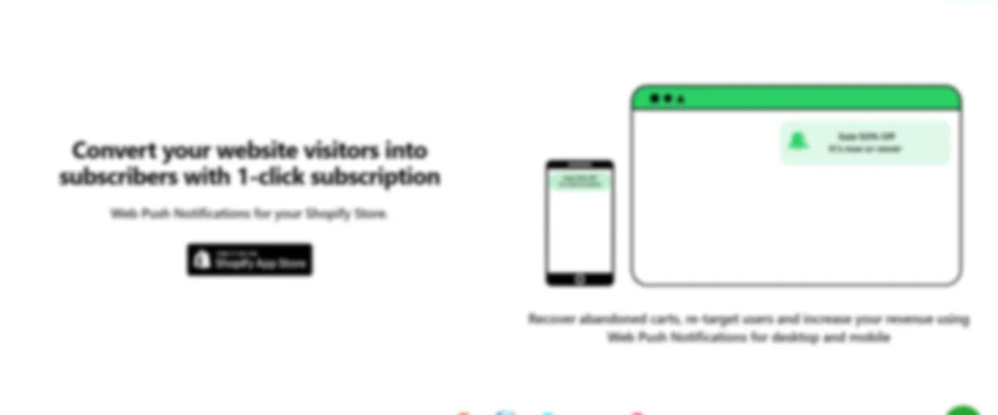 Web Push Notifications for Shopify
