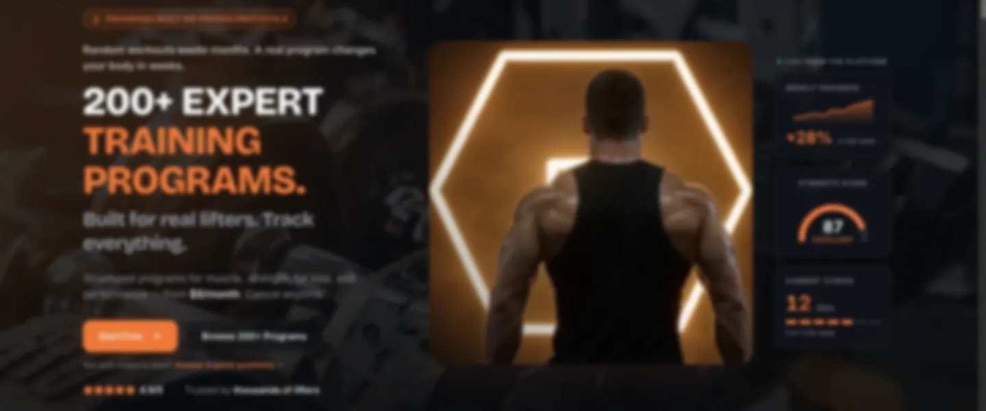 Screenshot of Complete Fitness Subscription Platform with 200+ Training Programs