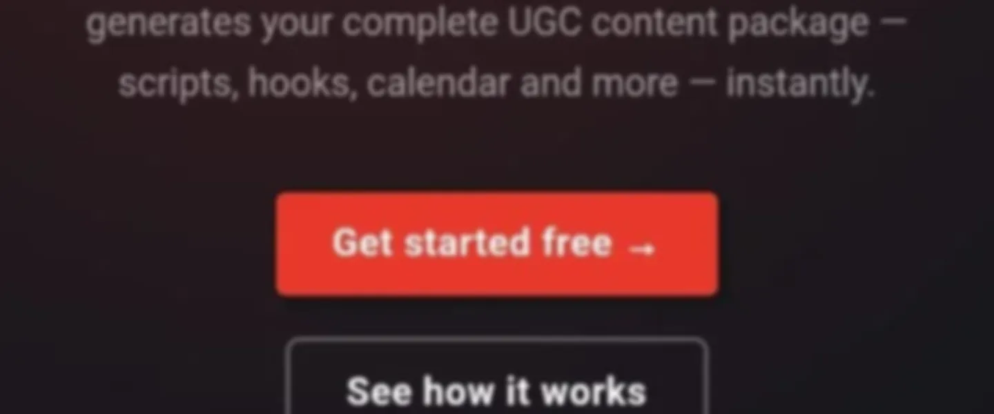 Screenshot of AI-Powered UGC Creator Brief Generator for DTC Brands