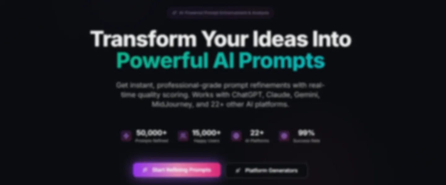 AI Prompt Optimisation Tool