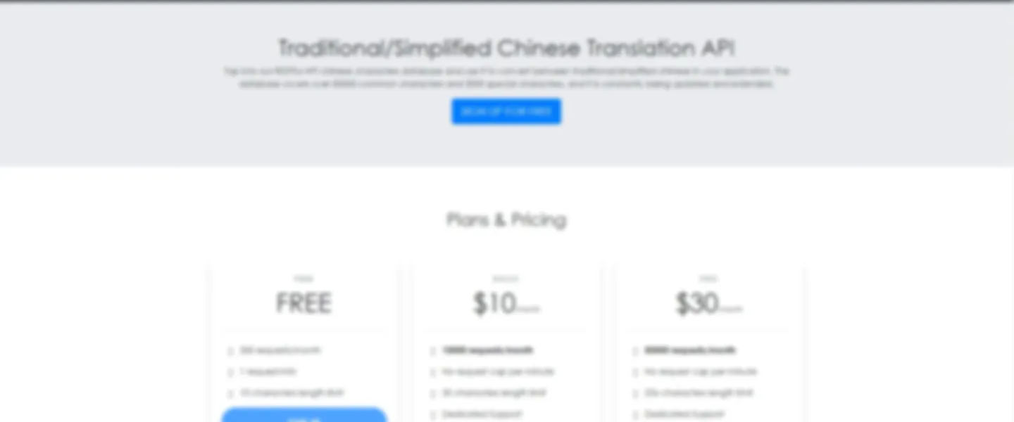 Chinese Translation API