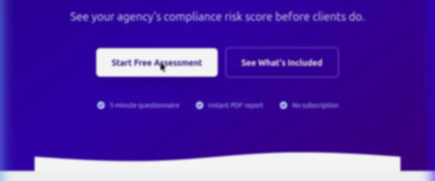 Screenshot of Agency Compliance Snapshot