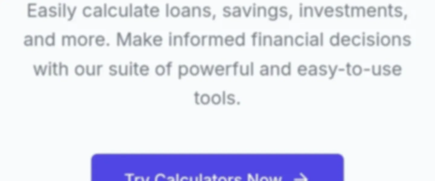 Finance calculator
