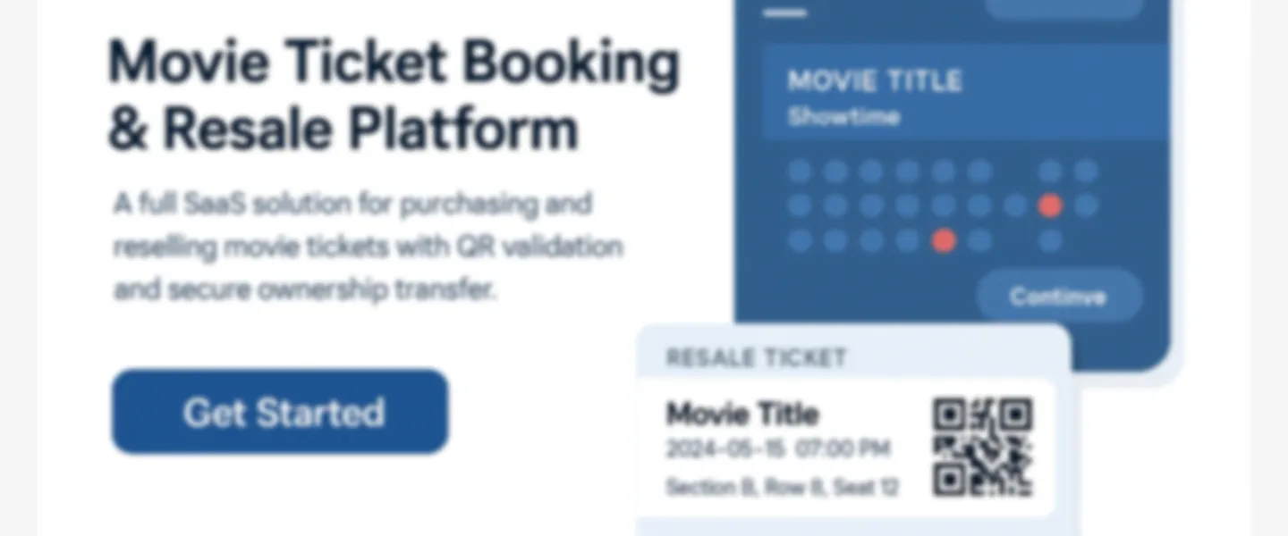 Screenshot of Complete Movie Ticket Booking & Resale Marketplace Platform