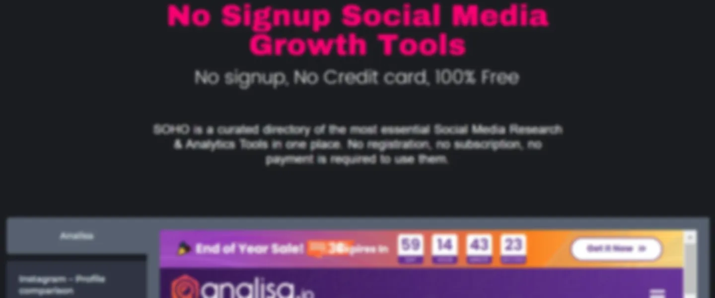 Social Media Analytics Tools Web App