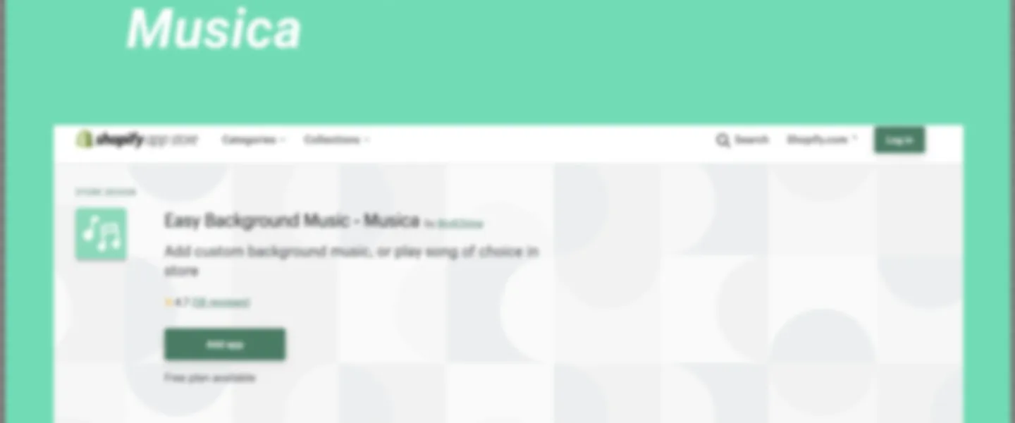 Shopify App for Background Music