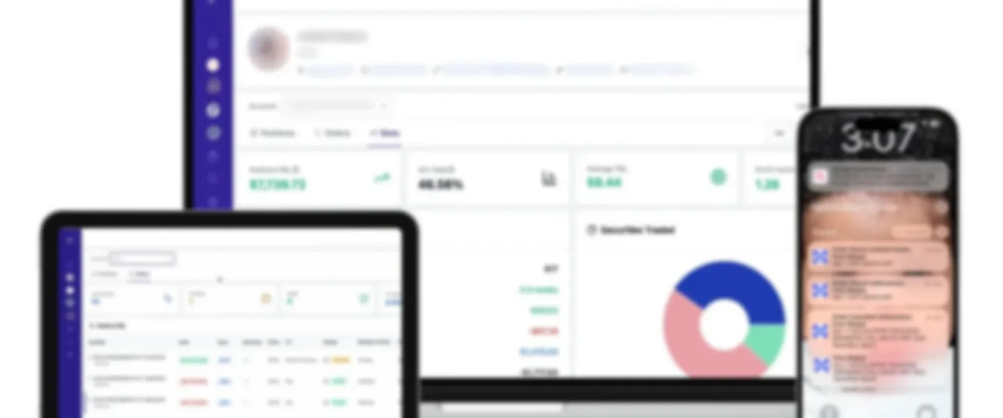 Screenshot of Broker-Verified Trade Sharing Platform for Trading Mentors