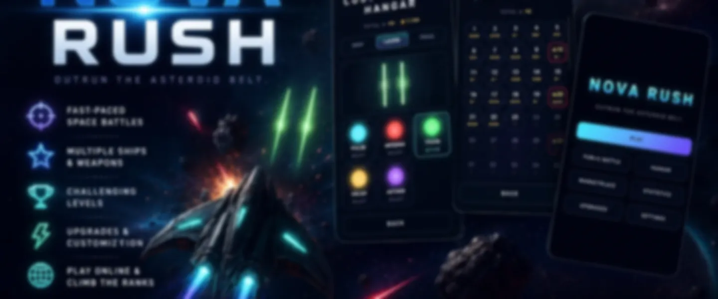 Screenshot of Modern Browser-Based 2D Space Shooter Game with React/TypeScript