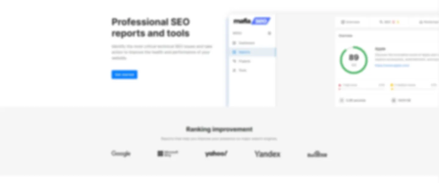 Professional SEO Reports and Tools SaaS Platform