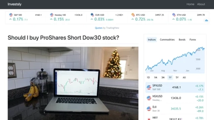 Automated Trending Stocks Blog